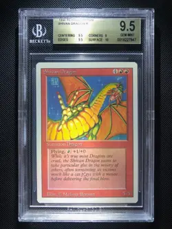 MTG Revised Shivan Dragon BGS 9.5 Gem Mint - Image 1