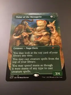 MTG Secret Lair #1100 Vizier of the Menagerie Borderless NM - Image 1