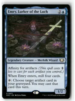 Emry, Lurker of the Loch Commander: Edge Of Eternities NM Magic MTG - Image 1