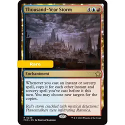 MTG Thousand-Year Storm Foundations Rare Enchantment NM - Image 1