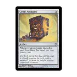 WOTC MtG Darksteel Geth's Grimoire (U) EX - Image 1