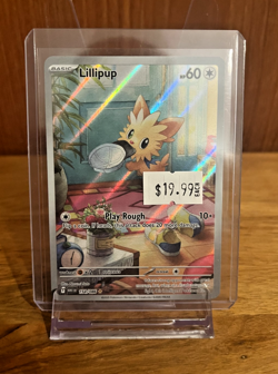 🐕 POKEMON LILLIPUP White Flare #154 WHT EN 2025 RARE MINT 🐕 - Image 1