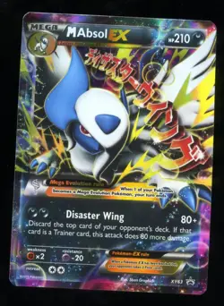 Pokemon M Absol EX XY Black Star Promos Card - MP Condition-ufjh - Image 1