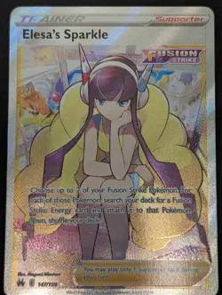 Elsa’s Sparkle 147/159 Full Art Crown Zenith - Pokemon TCG - Ultra Rare NM - Image 1