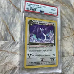 2000 Pokemon Rocket Dark Dragonair 1st Edition #33 NM Mint PSA 8 - Image 2