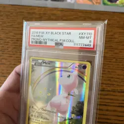 777 😇 Cert 👼🏻 Pokemon Generations Mythical Mew Full Art XY110 Promo PSA 8 NM - Image 3