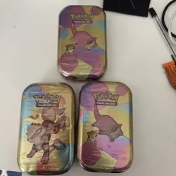 Lot of 3 POKEMON SCARLET & VIOLET 151 MINI TINS NEW SEALED - Image 1