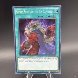 Yugioh Secret Skills of the Six Samurai SPWA-EN007 Secret Rare 1st Ed NM - Image 1