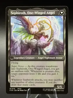 Magic the Gathering Final Fantasy Sephiroth Card Fabled Soldier, Non-Foil, #115 - Image 2