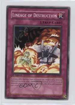 Lineage of Destruction Unlimited YuGiOh Crossroads Chaos #CSOC-EN069 2008 1e7 - Image 1