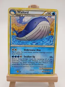 Wailord 31/102 - HGSS Triumphant - Regular Rare LP Pokemon Card, 2010 - Image 1