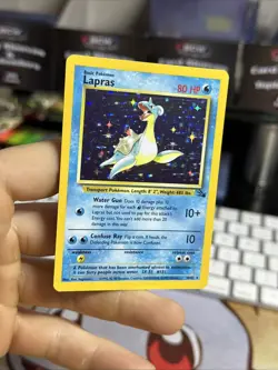 Lapras 10/62 Fossil 1999 Holo Rare WOTC Pokemon Card TCG - Image 3