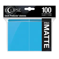 Eclipse Matte Standard Card Sleeves: Sky Blue (100) - Image 1