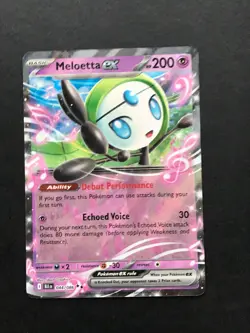 Meloetta Ex 044/086 - Black Bolt Double Rare Pokemon TCG English Card - Image 1