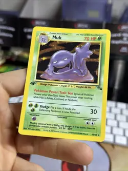 1st Edition Muk 13/62 Fossil 1999 Holo Rare WOTC Pokemon Card TCG - Image 4
