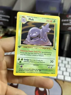 1st Edition Muk 13/62 Fossil 1999 Holo Rare WOTC Pokemon Card TCG - Image 5