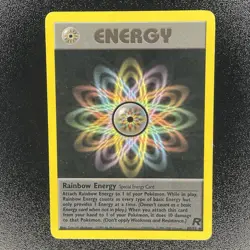 🔥 Rainbow Energy 80/82 🔥 Non Holo Rare Team Rocket Set Pokemon Card WOTC TCG - Image 2