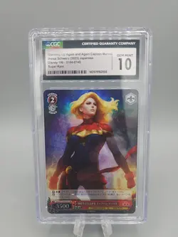 Weiss Schwarz Disney 100 Captain Marvel CGG 10 Gem Mint S104-074S Japanese Card - Image 1