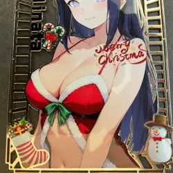 Goddess Story Gold METAL Card - Maiden Party - Serial Number #/200! Hinata Anime - Image 2