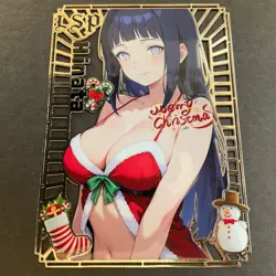 Goddess Story Gold METAL Card - Maiden Party - Serial Number #/200! Hinata Anime - Image 4