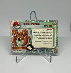 Topps Pokemon Card #46 PARAS TV Animation Edition 1998 - Image 2