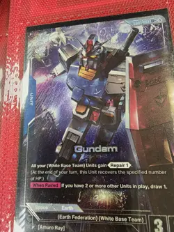 Gundam Card Game Gundam GD01-001 LR+ - Image 1