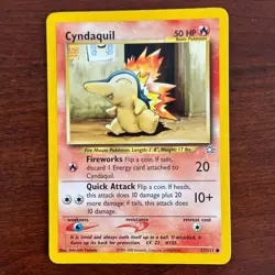 Cyndaquil 57/111 Common Neo Genesis Pokemon Card - Image 1