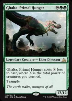 MTG English Ghalta, Primal Hunger NM Normal Rivals of Ixalan - Image 1