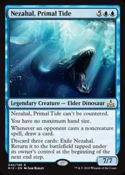 MTG English Nezahal, Primal Tide NM Normal Rivals of Ixalan - Image 1