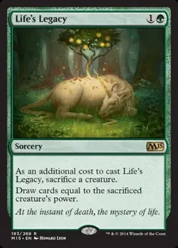 Life's Legacy Magic mtg Moderate Play, English Magic 2015 (M15) x1 - Image 1