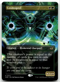 #313 Cosmogoyf NM Borderless 2025 MTG Edge of Eternities R - Image 1