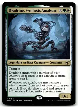 #216 Dyadrine, Synthesis Amalgam NM 2025 MTG Edge of Eternities R - Image 1