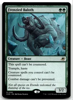 #183 Frenzied Baloth NM 2025 MTG Edge of Eternities R - Image 1