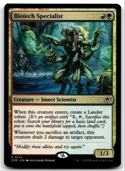 #214 Biotech Specialist NM 2025 MTG Edge of Eternities R - Image 1