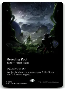 #278 Breeding Pool NM Borderless 2025 MTG Edge of Eternities R - Image 1