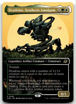 #298 Dyadrine, Synthesis Amalgam NM Borderless 2025 MTG Edge of Eternities R - Image 1