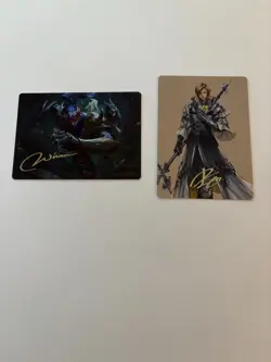 MTG: Magic the Gathering Final Fantasy Dion & Shadow GOLD STAMP ART SERIES - Image 1