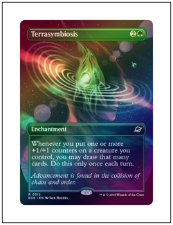 1x Terrasymbiosis, Borderless Art Foil, Edge of Eternities, Magic MTG NM - Image 1