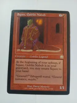 MTG Squee, Goblin Nabob Mercadian Masques Near Mint Condition ●18 - Image 1