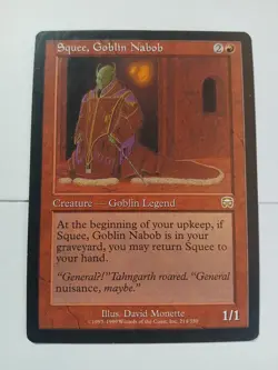MTG Squee, Goblin Nabob Mercadian Masques Near Mint Condition ●18 - Image 3