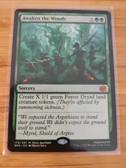 MTG Awaken the Woods 170 The Brothers' War M/NM Free UK P&P - Image 1