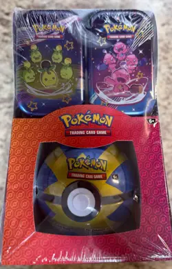 Pokemon Scarlet Violet Paldean Fates 3 Pack 2 Mini Tins 1 Pokeball Sam's Box NEW - Image 4