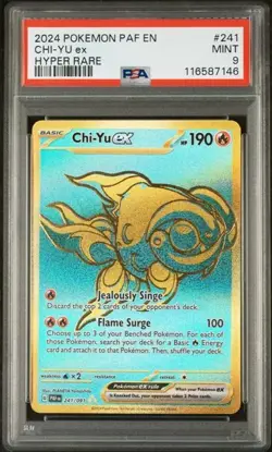 Chi-Yu ex #241 - Pokemon Paldean Fates Hyper Rare - PSA 9 - Image 1