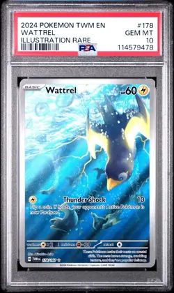Pokemon - Wattrel 178/167 - Twilight Masquerade IR - PSA 10 GEM MT - Image 1