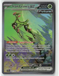 POKEMON TEMPORAL FORCES IRON LEAVES EX SPECIAL ILLUSTRATION 203/162 TCG HOLO - Image 1