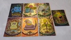 1998 Topps Pokemon Vintage TV Animation Series LOT OF 7 HOLOFOIL HOLO FOIL Cards - Image 2