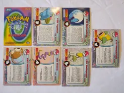 1998 Topps Pokemon Vintage TV Animation Series LOT OF 7 HOLOFOIL HOLO FOIL Cards - Image 3