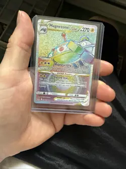 Pokemon Magnezone VStar 198/196 Lost Origins Rainbow - Image 1