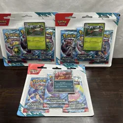 Lot Of 3 - 3 Pack Pokemon Scarlet & Violet Journey Together BLISTER PACKS - Image 1