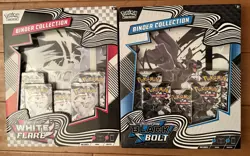 1 EACH Pokemon Scarlet & Violet BLACK BOLT & WHITE FLARE BINDER COLLECTION - Image 1